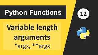 Variable Length Arguments in Python Python Tutorial in Hindi Types of Arguments in Python
