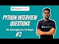Python Interview Questions - Part 3 Python interview questions for freshers Newton School