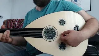 نزيه أبو الريش تقاسيم عود أنيقة وحلف القمر              دندنها