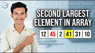 C Program Project for Students Second Largest Element in Array