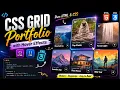 CSS Grid Portfolio with Hover Effects
