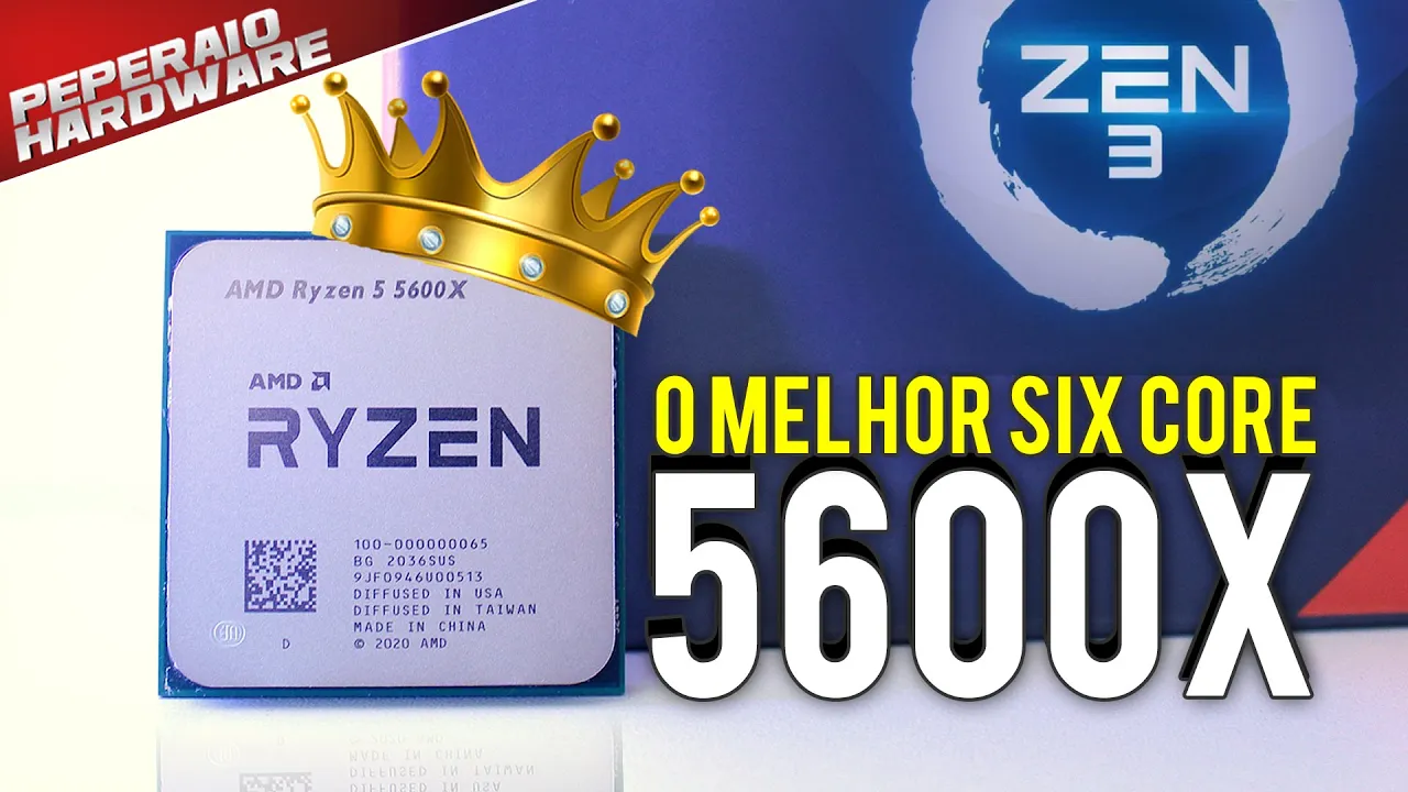 Review RYZEN 5 5600x, o MELHOR Six Core do mercado! Testes vs 10600K, 10900K e 3600 - Games e Render