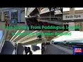 Train Journey from Paddington London to Bath Spa Somerset England