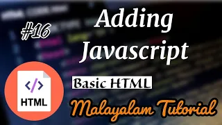 HTML Basics for Beginners - 16 Malayalam Adding Javascript Learn Programming with Rafeeque