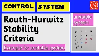 Routh hurwitz unstable system