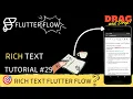 Rich Text Widget Tutorial in Flutter Hindi flutter flow tutorial for beginners