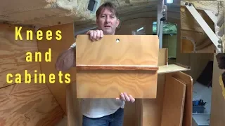 Building my steel sailing yacht Ep.63 Knees and cabinets