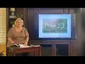 Psalm 23 My Sheltering Shepherd - Lesson 1 The LORD is My Shepherd