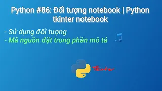 Python Notebook object Python tkinter notebook