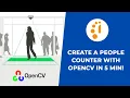 Create a People Counter with OpenCv in 5 min