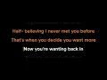 Gracie Abrams - Here You Come, There You Go (Karaoke)