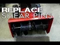 HOW-TO Replace Shear Pins On Older Toro Snowblower