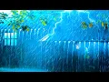 Relieve Stress and Sleep Deeply with Extreme Rainfall \u0026 Powerful Thunder on a Tin Roof of an Old Hut