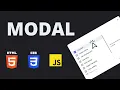 How to create Interactive Modal with HTML CSS and javascript
