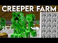 NEW AUTOMATIC UPDATED Minecraft Java 26 2 Creeper Farm Tutorial Easy