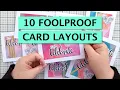10 Foolproof Card Layout Ideas for Simple Cards Use What You Have