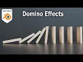 Realistic Domino Effect Physics in Blender