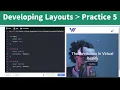 Coding Practice 5 VR website navbar Banner section