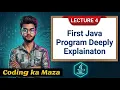 Meaning of Each Term in First Java Program in Detail Complete Java Course Coding ka Maza