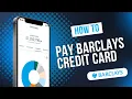 How to Pay Barclays Credit Card Bill QUICK EASY