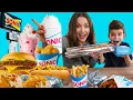 Trying SONIC For The First Time American FAST FOOD Review