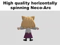 High quality horizontally spinning neco-arc gif