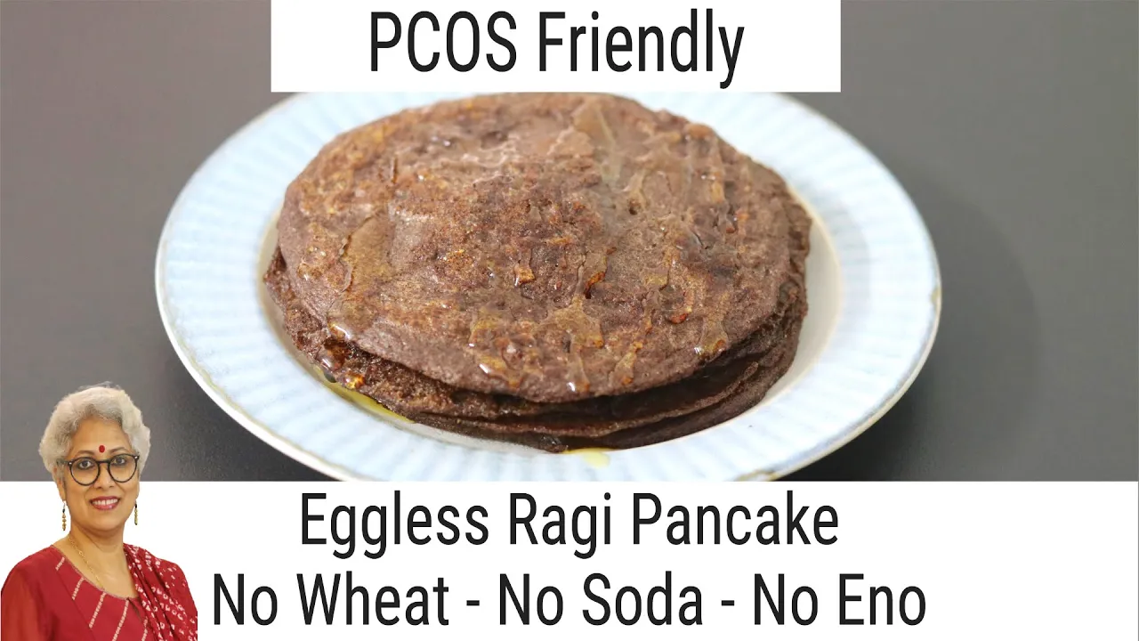 Eggless Ragi Pancakes Recipe - No Wheat - No Soda - No Eno - Finger Millet Recipes For Weight loss