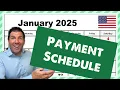 Social Security Checks PAYMENT SCHEDULE For January 2025 - SSA SSDI SSI