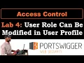 Access Control 4 User Role Can Be Modified in User Profile