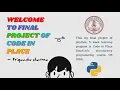 CODE IN PLACE - FINAL PROJECT Stanford University