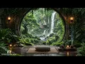 Hidden Zen Waterfall | Calming Ambient Sounds For Relaxation & Deep Healing | Meditation Music