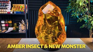 Ascalaphus in Amber Reveal and New Monster Diorama Live