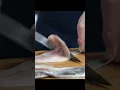 Lagu Japanese Chef’s Fast \u0026 Precise Knife Skill | Skinning Aji for Sashimi