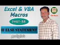 PART 88 - VBA IF ELSE STATEMENT TAMIL Kallanai YT