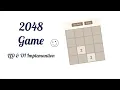 2048 Game with frontend Implementation