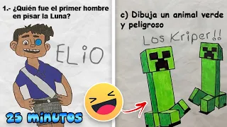 25 MINUTOS de Las Respuestas Mas Graciosas en Exámenes 🤣📝📚