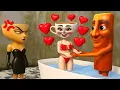 Download Lagu Ballerina Cappuccina Sad Story of Love with Tung Tung Sahur in Granny House | funny horror animation