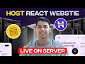 Host Your React Website on Hostinger Server