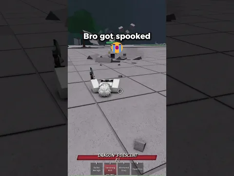 Bro screamed like a little girl 💀 #roblox #tsb