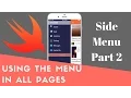 USING THE MENU IN ANY SCREEN PART 2 OF SIDEMENU TUTORIAL