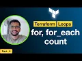 Terraform for loop for - each loop and count