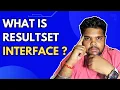 What is ResultSet Interface in JDBC Advance Java Concepts