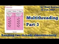 Running two threads simultaneously Multithreading AmitRanjan