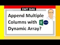 Append Multiple Columns with Excel Dynamic Spilled Array Formula Excel Magic Trick 1646