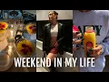 VLOG weekend in Boston drinks with friends grocery haul etc