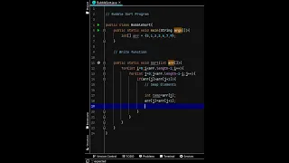 Bubble Sort using java Program