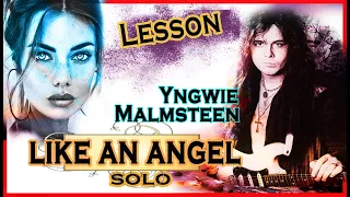 Download Like an angel solo lesson with tabs (Yngwie Malmsteen) MP3