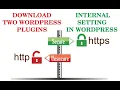 How to force redirect http to https using two wordpress plugins