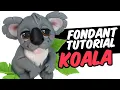 How to make a fondant KOALA cake topper