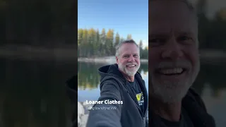 Shortly after arriving at VVR, we had to do laundry and use their loaner clothes. They fit so good.